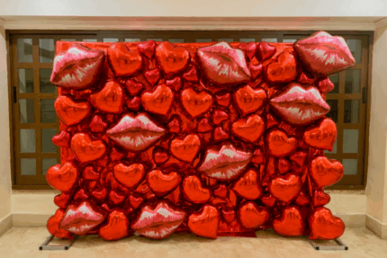 Kisses And Hearts Backdrop Decor